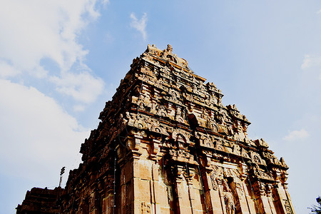 古老的寺庙 位于印度APA Kurnool考古学岩石游客旅游上帝吸引力地标旅行文明历史性背景图片