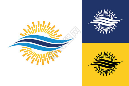 空调 logo 标志 symbolHot 和 cold symbo季节太阳冻结公司控制蓝色标识雪花天气温度设计图片