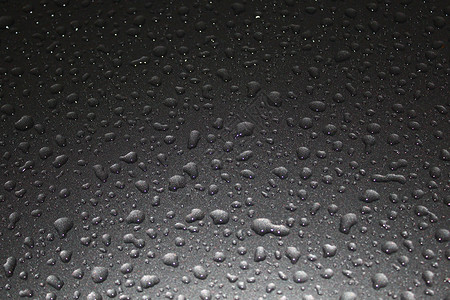 灰色表面上的雨滴背景宏观背景图片