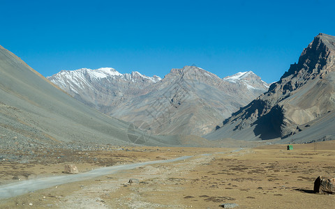 卢瓦尔河谷尼泊尔安纳布尔纳峰环路地区内干燥的喜马拉雅沙漠沙漠景观 高地岛屿徒步远足背景 尼泊尔 珠穆朗玛峰大本营地区 南亚 太平洋背景
