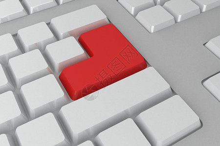 键盘上的红色输入按钮计算电脑技术计算机插图钥匙白色绘图背景图片