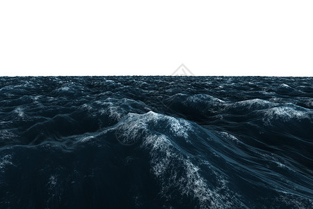 数字生成的图形 粗蓝蓝色海洋泡沫插图波浪计算机绘图背景图片