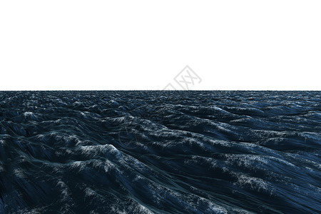 数字生成的图形 深蓝色海洋蓝色波浪绘图插图计算机泡沫背景图片