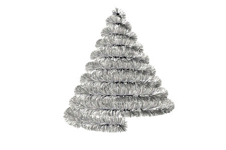 圣诞树的形状插图螺旋计算机装饰品绘图背景图片