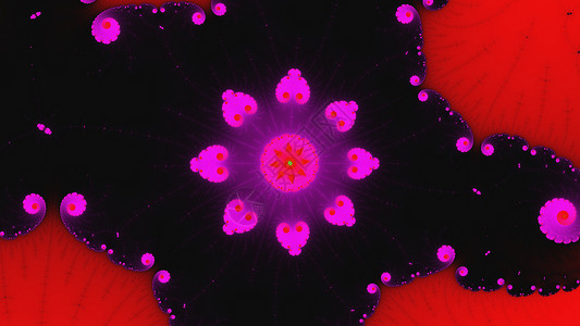 曼德尔Mandelbrot 分形缩放模式几何学螺旋背景