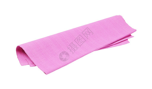 粉色编织的棉花地垫桌布折叠织物纺织品棉布肋骨台垫背景图片