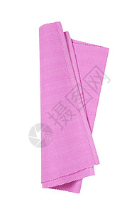 粉色编织的棉花地垫台垫织物高架折叠肋骨纺织品棉布桌布背景图片