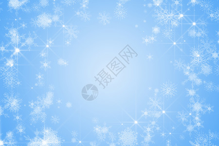 蓝色白雪花设计主题背景背景图片