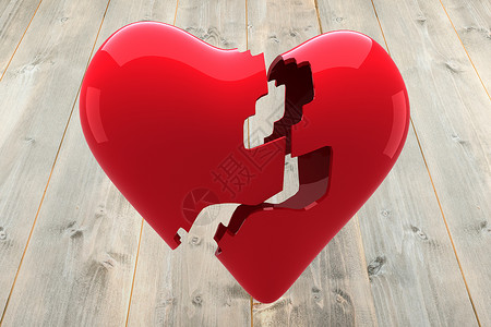 心碎的复合图像情人计算机木头木板绘图背景图片