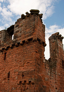 彭里思城堡石方建筑学堡垒历史性英语据点天空地标建筑历史背景图片