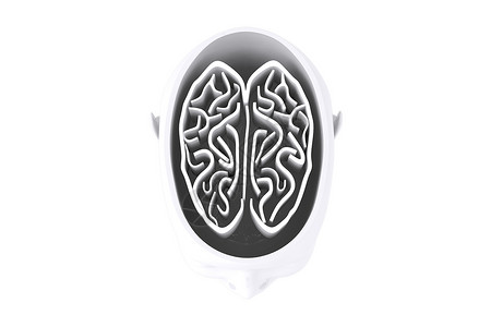 脑部迷宫综合图象耳朵头脸计算机白色插图原图机器人绘图背景智力背景图片
