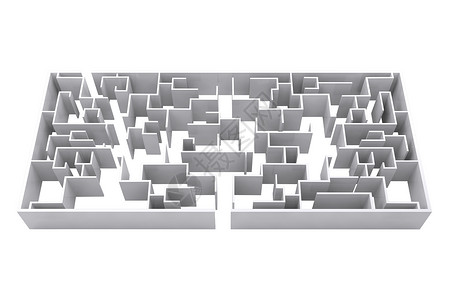 迷宫复合图像绘图解决方案原图插图白色计算机房间背景图形灰色背景图片