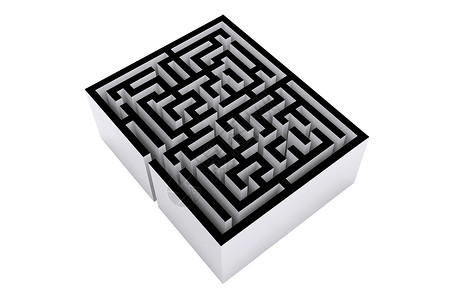 迷宫复合图像插图解决方案白色原图数码计算机图形灰色房间背景背景图片