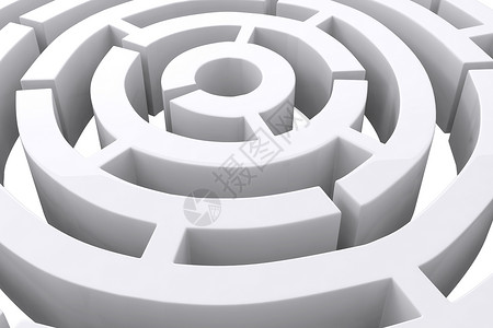 圆形迷宫的复合图像机器人原图计算机背景白色绘图智力插图原创数码背景图片