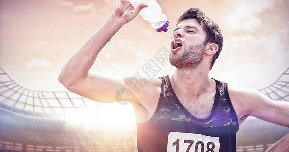 体育运动员饮酒画像综合图象高清图片
