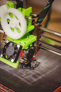 机器特写技术机件拧紧职场绿色机械齿轮雕刻背景图片