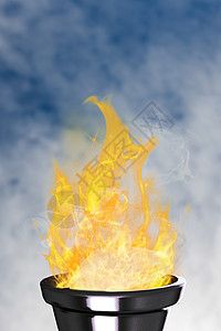 奥林匹克火的复合图象天空计算机数字竞赛运动员阳光动画绘图运动背景图片