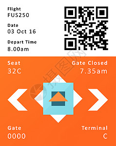 数码数字登机出入证飞机场代码旅游飞机文档背景图片