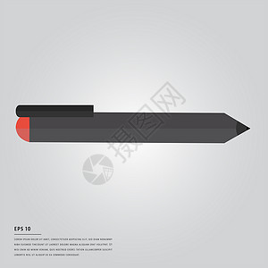 铅笔的矢量图像类型图形概念插图背景图片