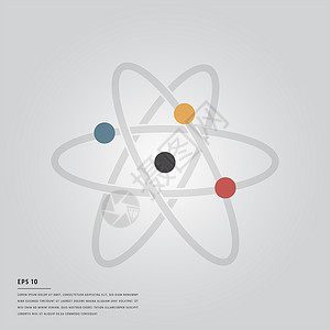 原子的矢量图像背景图片