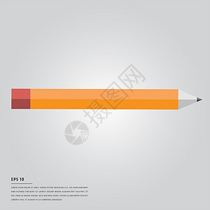 铅笔的矢量图像类型图形概念插图背景图片