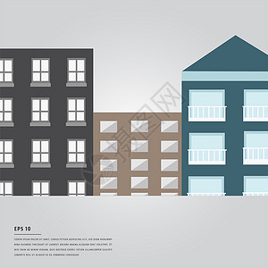 文本和住宅楼背景图片