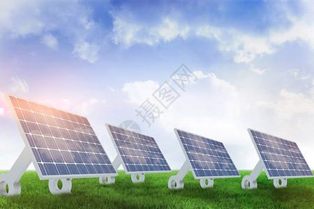 可再生能源设备来源综合图象的合成图象太阳能板世界粉笔白屏背景绘画短发职业范围技术背景图片