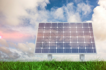 电脑花屏素材太阳能电池板复合图像纯色粉笔公园资源环境保护草原背景棕色范围绘画背景