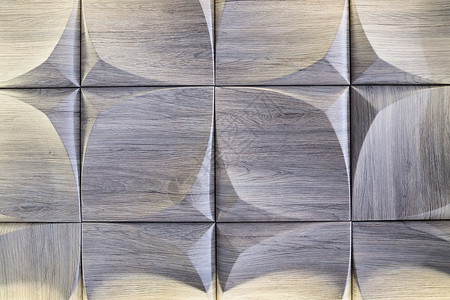 作为抽象组合物的浅灰褐色塑料碎片风格盘子六边形蜂窝控制板建筑学材料硬木镶板木板背景图片