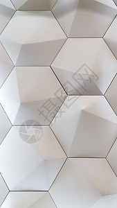 作为抽象组合物的浅灰褐色塑料碎片控制板六边形墙纸风格蜂窝硬木镶板装饰建筑学盘子背景图片