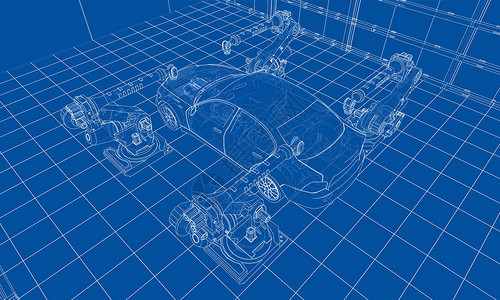 机动车组装 韦克托科学自动化工厂手臂机械仓库工程机器车辆制造业背景图片