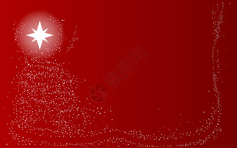 红点圣诞节背景下雪插图雪花季节季节性绘画红色艺术品星星艺术背景图片