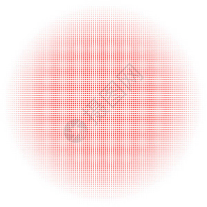 红色圆圈半色调背景插图绘画艺术品艺术背景图片