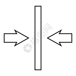 墙纸符号图标上的对称布局图像轮廓黑色矢量插图平面样式图像背景图片