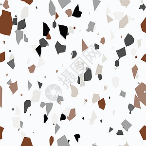 各种颜色撕纸柔和的颜色水磨石无缝图案 花岗岩碎片纹理背景白色样本马赛克地板大理石纺织品岩石玻璃路面材料设计图片