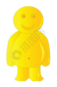 黄果柑黄果糖宝宝快乐艺术品甜点水果艺术漫画糖果绘画乐趣婴儿黄色插画