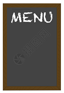 圆板上的菜单粉笔咖啡店黑色餐厅食堂黑板公告栏空格处插图背景图片
