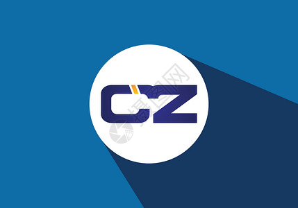 CZ 初始字母标志设计创意现代字母矢量图标标志插图网络圆圈身份咨询汽车商业营销品牌字体公司背景图片