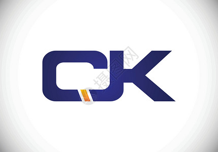 CK首字母标志设计创意现代字母矢量图标标志插图艺术圆圈推广公司银行业网络身份汽车商业字体背景图片