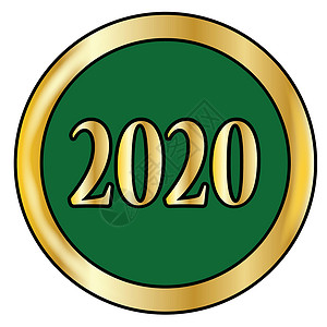 2020 绿色按钮插图旗帜国际全球徽章玻璃背景图片