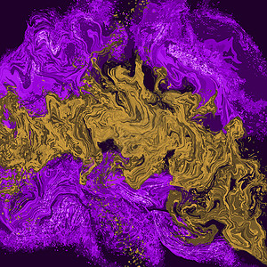 带金玛瑙石时尚背景的紫罗兰色海浪规划师大理石商业卡片奢华海报横幅小册子框架插画