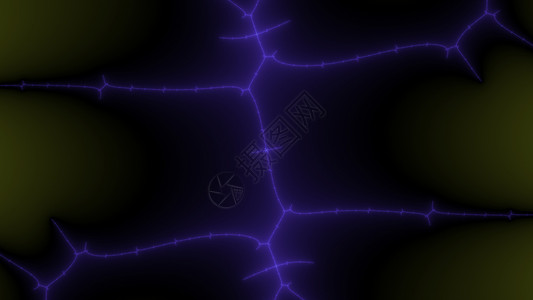 闪电素材网Mandelbrot 分形光模式几何学辉光计算机螺旋科学渲染圆圈金属插图墙纸背景