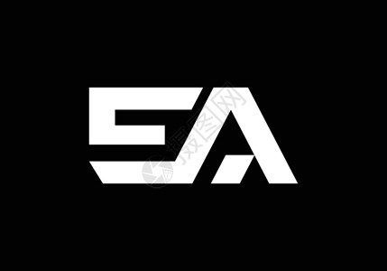 EA 字母标志设计现代简约字母矢量图标标志插图咨询网络身份品牌公司推广圆圈字体艺术标识背景图片