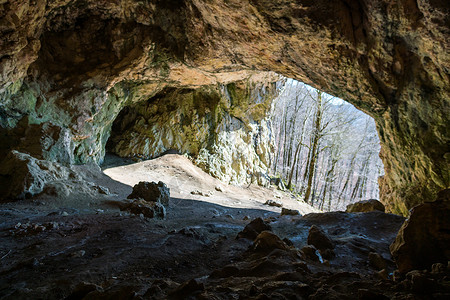 兹洛茨卡洞穴卡伦贝格登山高清图片