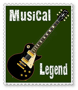 音乐版艺术品标准乐器艺术插图蓝调绘画邮资岩石邮票背景图片