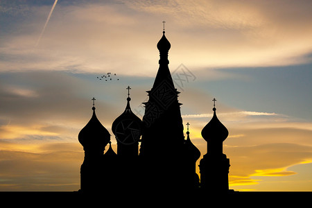 俄罗斯清真寺的轮廓图(Russia)背景图片