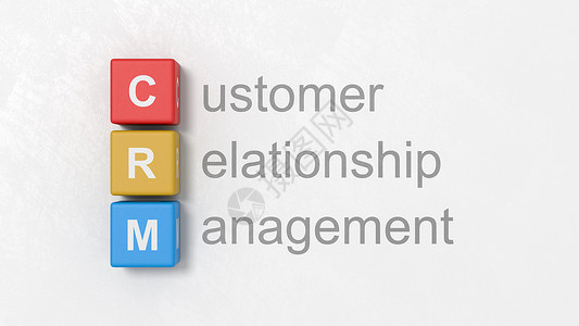 客户关系管理 CRM 概念它制作图案背景图片