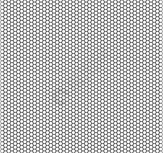 规律性反弹蜂窝艺术六边形蜂巢细胞绘画黑色规律性创造力插图白色背景