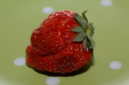 一个红色的草莓莓莓果背景图片