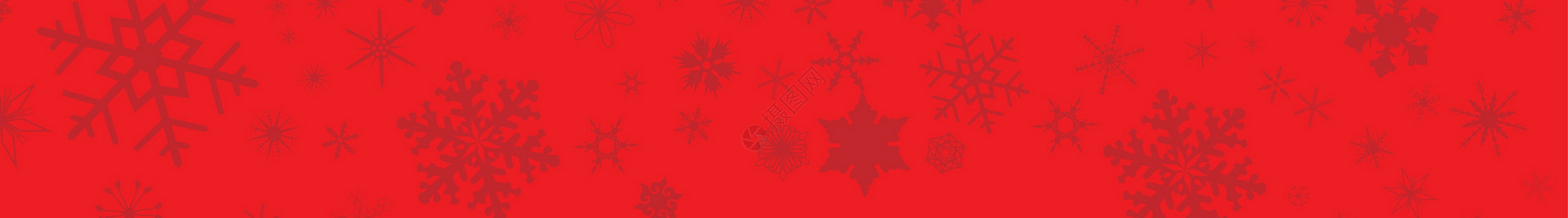 红圣诞雪花网络横幅插图互联网电脑艺术网络季节性绘画下雪艺术品红色背景图片